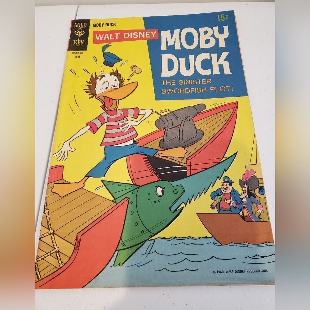 Gold Key Walt Disney Moby Duck Comic Book 1969